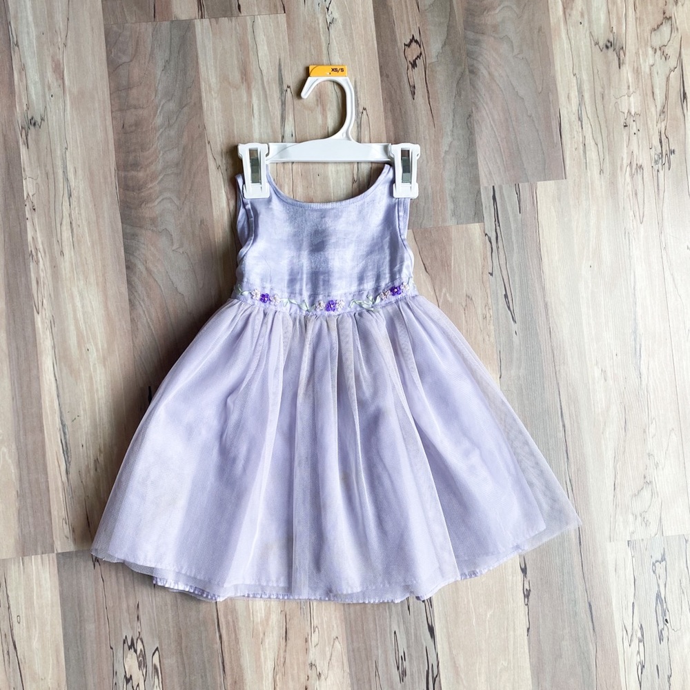 Lavender baby girl dress